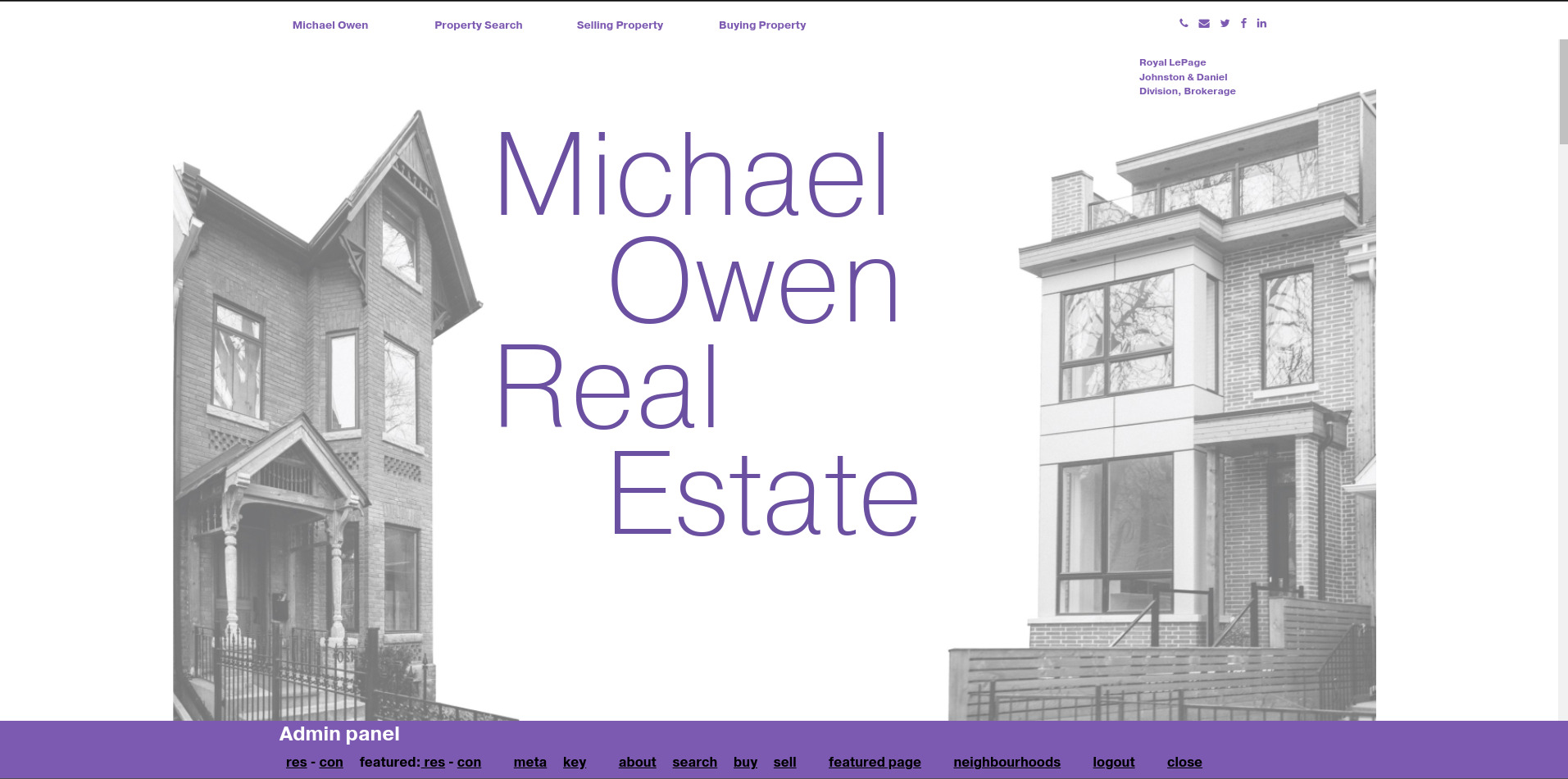 Michael Owen Real Estate website screenshot